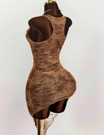Rochie scurta SHEIN, maro