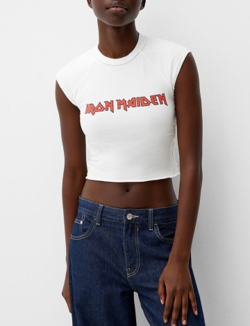 Top Bershka, alb