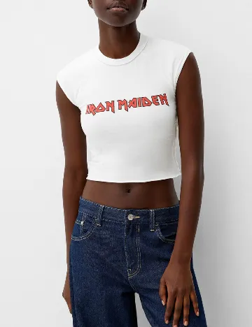 Top Bershka, alb