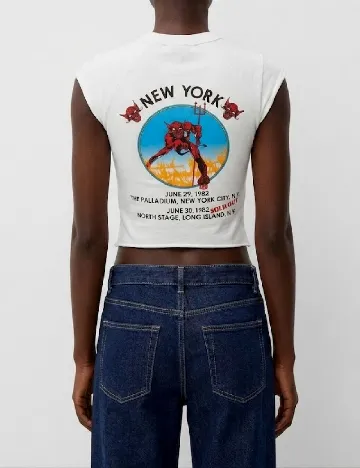 Top Bershka, alb