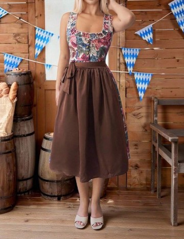 Rochie medie SHEIN, floral print