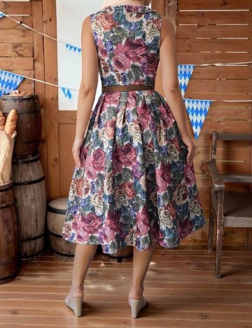Rochie medie SHEIN, floral print