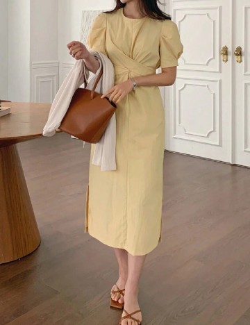 Rochie medie SHEIN, crem