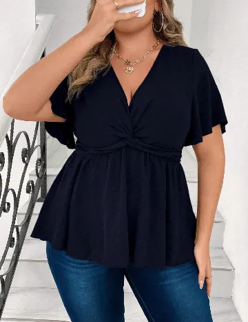 Bluza SHEIN CURVE, bleumarin