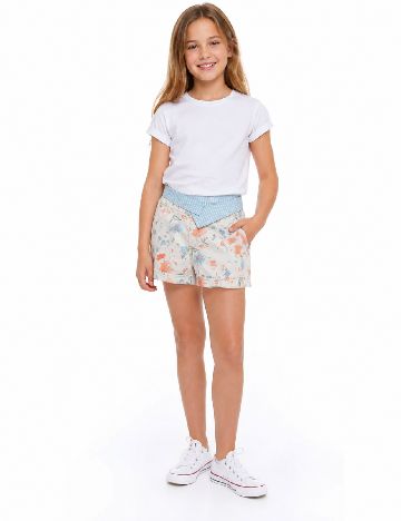 Pantaloni scurti Zara, crem
