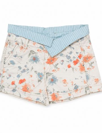 Pantaloni scurti Zara, crem