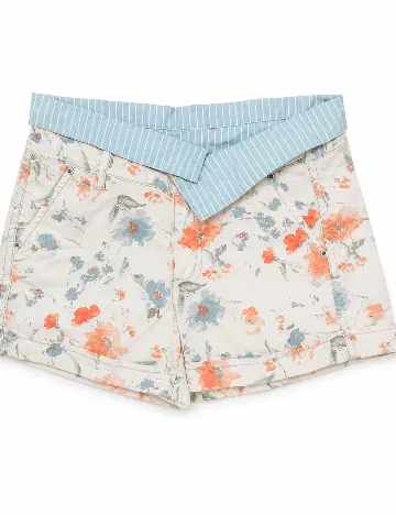 Pantaloni scurti Zara, crem