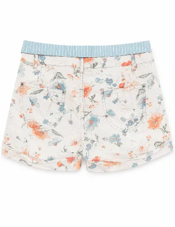 Pantaloni scurti Zara, crem
