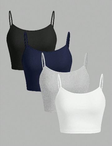 Set topuri 4 bucati SHEIN, mix culori