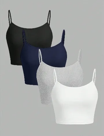 Set topuri 4 bucati SHEIN, mix culori