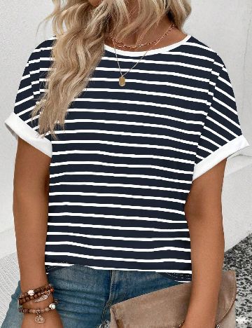 Bluza SHEIN CURVE, bleumarin