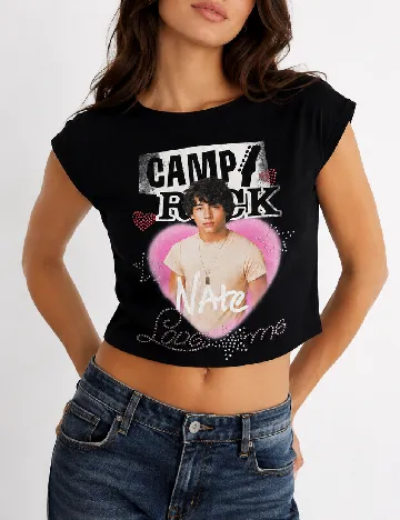 Top Bershka, negru