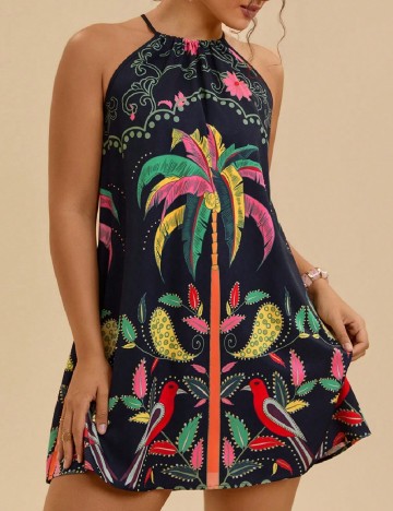 Rochie scurta SHEIN CURVE, mix culori