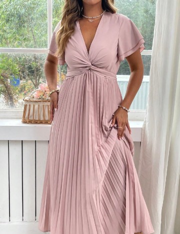 Rochie lunga SHEIN CURVE, roz