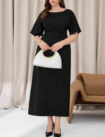 Rochie medie SHEIN CURVE, negru