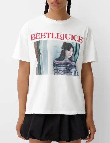 Tricou Bershka, alb