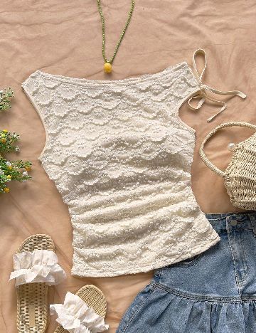 Top SHEIN, crem
