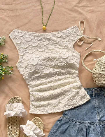 Top SHEIN, crem