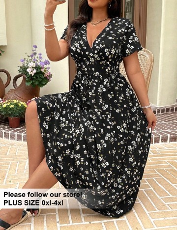 Rochie medie SHEIN CURVE, floral