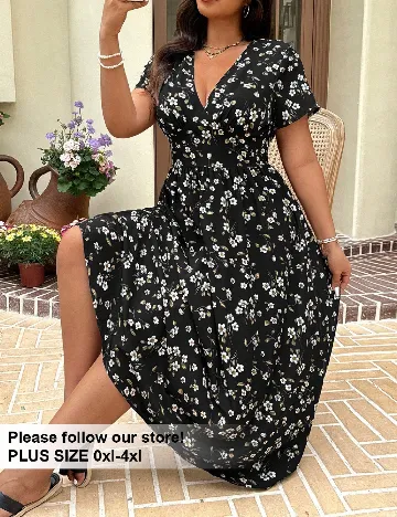 Rochie medie SHEIN CURVE, floral
