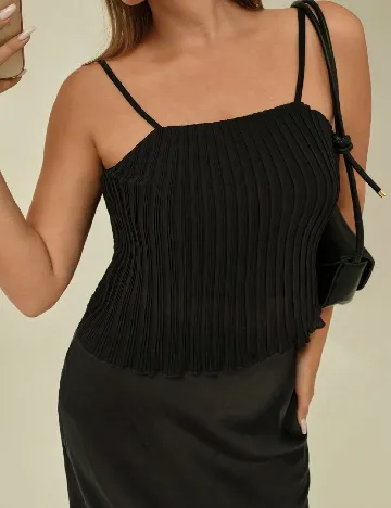 Top SHEIN CURVE, negru