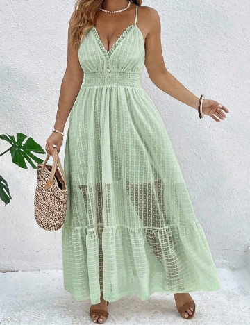 Rochie lunga SHEIN CURVE, verde