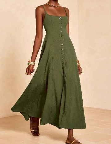 Rochie lunga SHEIN, verde