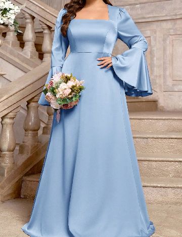 Rochie lunga SHEIN CURVE, albastru
