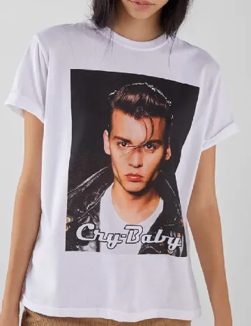 Tricou Bershka, alb