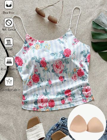 Top SHEIN CURVE, floral
