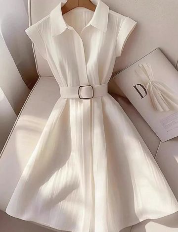 Rochie scurta SHEIN, alb