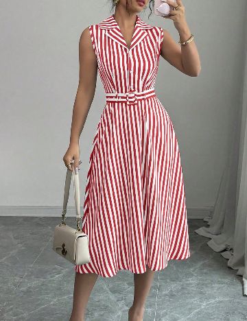 Rochie medie SHEIN, rosu