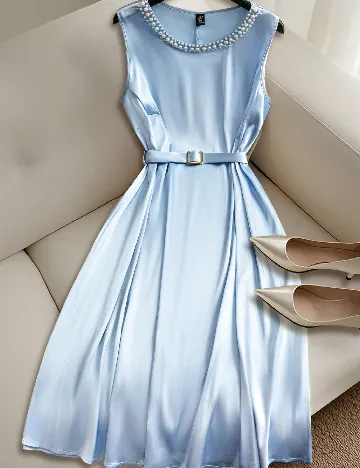 Rochie medie SHEIN CURVE, bleu