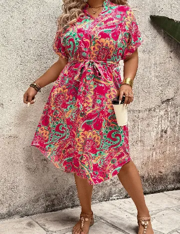 Rochie medie SHEIN CURVE, mix culori