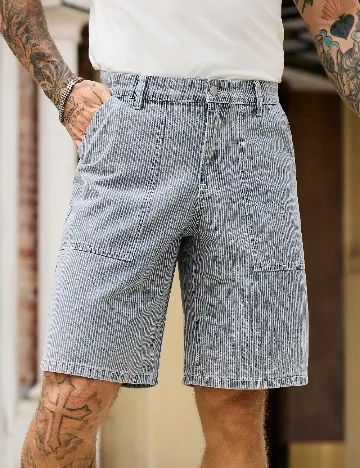 Pantaloni scurti SHEIN, albastru