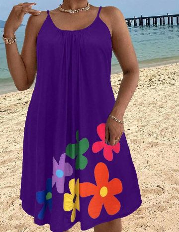 Rochie medie SHEIN CURVE, mov