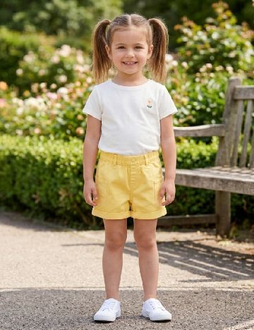Pantaloni scurti Zara, galben
