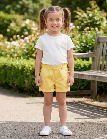 Pantaloni scurti Zara, galben