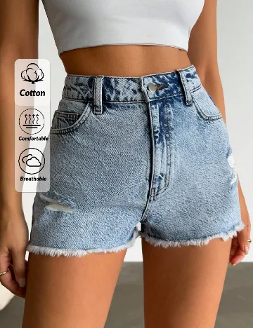 Pantaloni scurti SHEIN, albastru