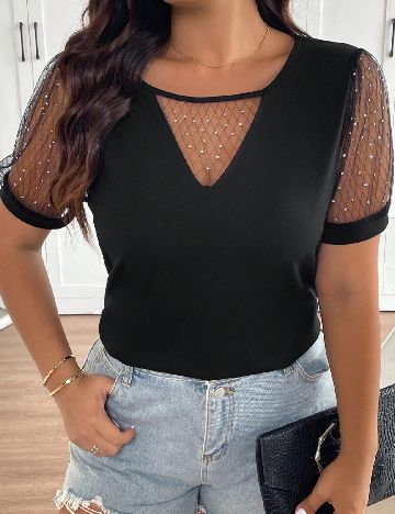 Tricou SHEIN CURVE, negru