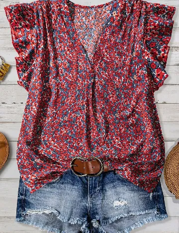 Bluza SHEIN CURVE, rosu