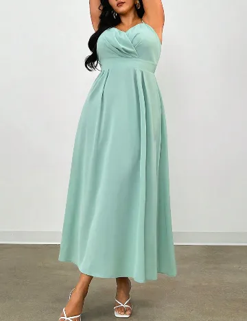 Rochie medie SHEIN CURVE, turcoaz