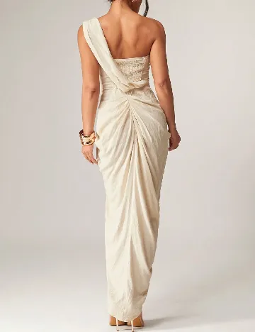 Rochie lunga Silquee, bej