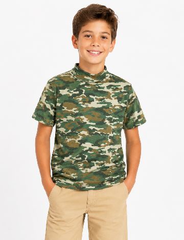 Tricou Zara, army print