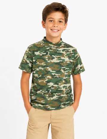 Tricou Zara, army print