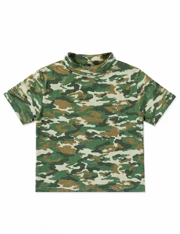 Tricou Zara, army print