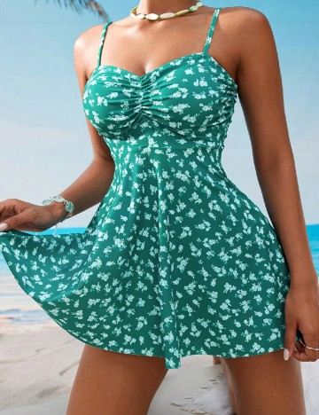 Costum de baie SHEIN, verde