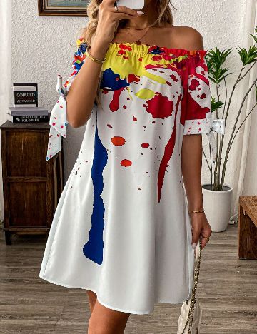 Rochie scurta SHEIN, mix culori