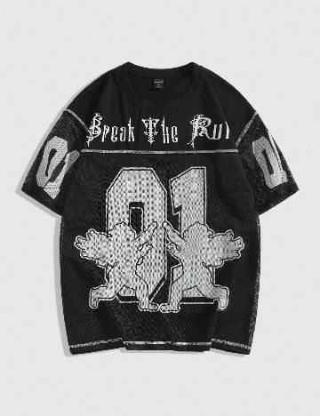 Tricou Romwe, negru