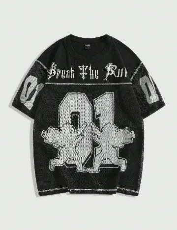 Tricou Romwe, negru